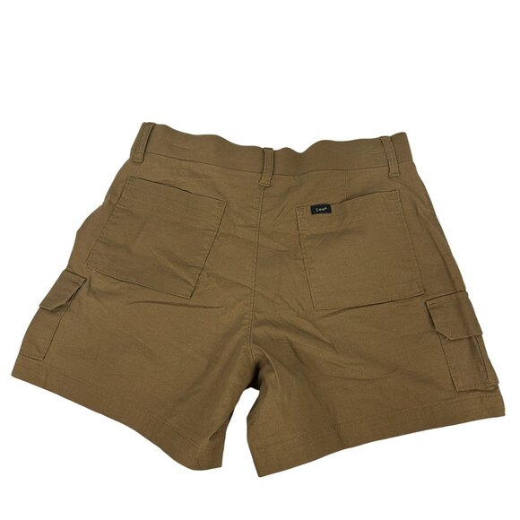 Lee Womens 5 Inch Comfort Waistband Shorts Size 6 Kangaroo Brown - Picture 5 of 10